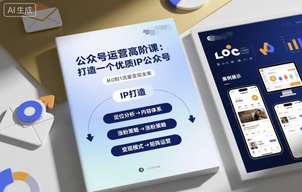 公众号运营高阶课，打造一个优质IP公众号-沈臣知识库