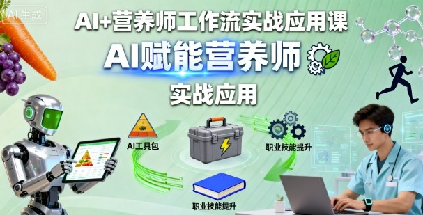 AI+营养师工作流实战应用课，AI赋能营养师-沈臣知识库