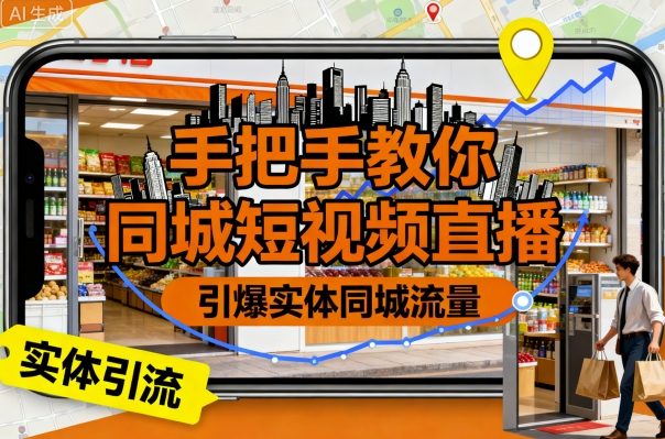 手把手教你同城短视频直播，引爆实体同城流量-沈臣知识库