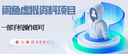 闲鱼虚拟资料项目，每天一小时，新人日入5张-沈臣知识库