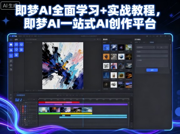 即梦AI全面学习+实战教程，即梦AI一站式AI创作平台-沈臣知识库