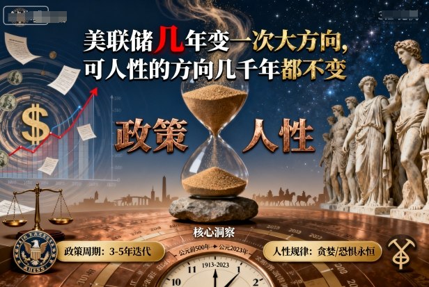 付费文章：美联储几年变一次大方向，可人性的方向几千年都不变-沈臣知识库