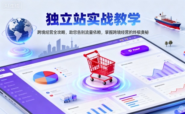 独立站实战教学,跨境经营全攻略,助您告别流量依赖,掌握跨境经营的终极奥-沈臣知识库