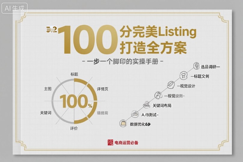 100分完美Listing打造全方案，想要完美listing必须是需要一步一个脚印的-沈臣知识库
