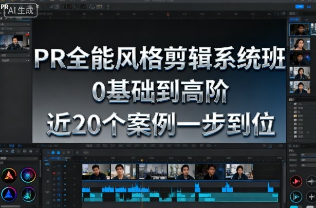 PR全能风格剪辑系统班,0基础到高阶,近20个案例一步到位-沈臣知识库