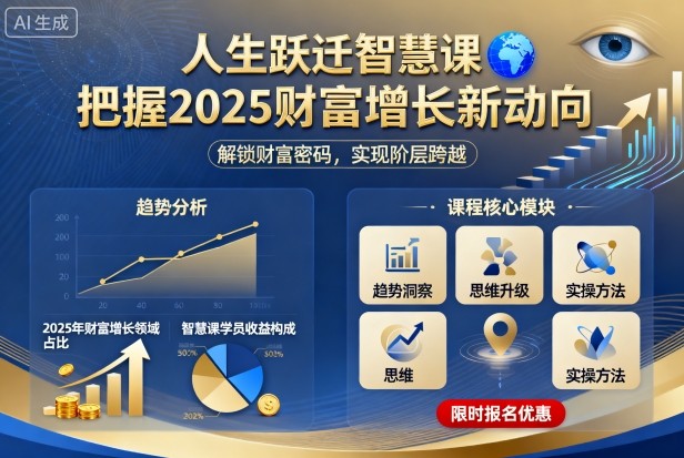 人生跃迁智慧课，把据2025财富增长新动向-沈臣知识库