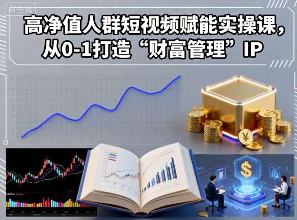 高净值人群短视频赋能实操课，从0-1打造“财富管理”IP-沈臣知识库