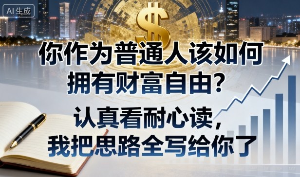 付费文章：你作为普通人该如何拥有财富自由？认真看耐心读，我把思路全写给你了-沈臣知识库