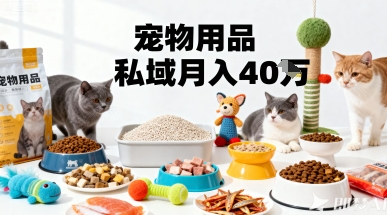 月变现40个！宠物用品私域运营的精准掘金之道玩法-沈臣知识库