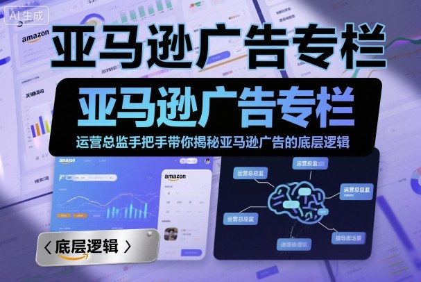 亚马逊广告专栏：运营总监手把手带你揭秘亚马逊广告的底层逻辑-沈臣知识库
